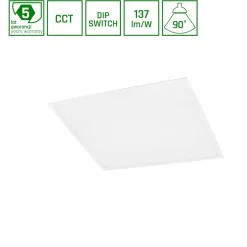 LED-paneeli Spectrum Algine Backlight 26/36/46W CCT 90° IP20 595x595x34mm valkoinen
