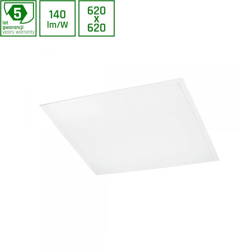 LED-paneeli Spectrum Algine Backlight 30W 120° Ugr<19 620x620x32mm valkoinen, eri värilämpötiloja