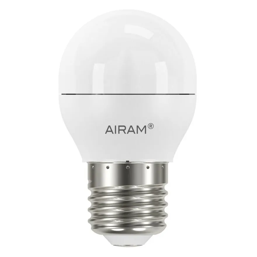 LED-pienkupulamppu Airam Pro P45 840 DIM, E27, 4000K, 470lm, OP, himmennettävä