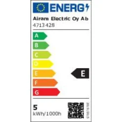 LED-pienkupulamppu Airam Pro P45 830, E27, 3000K, 470lm