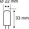 LED-pistokantalamppu Paulmann Pin Base, 12V, G4, 250lm, 2.5W, 2700K, valkoinen