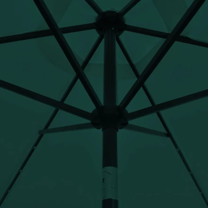 Led päivänvarjo 3 m vihreä