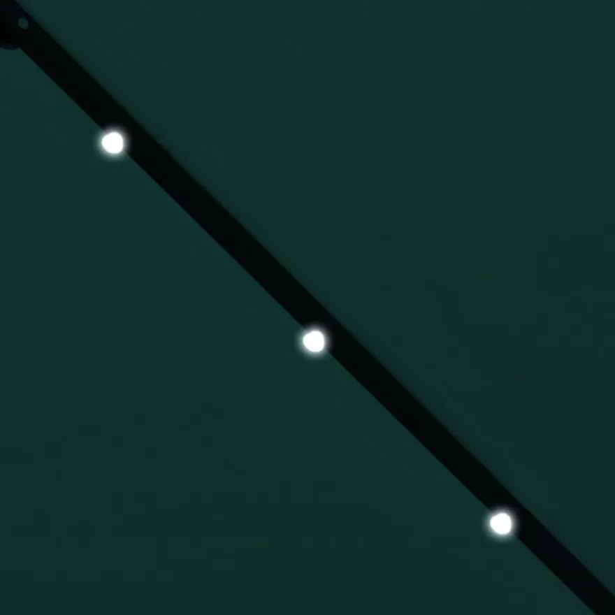 Led päivänvarjo 3 m vihreä