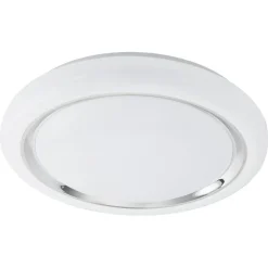 LED-plafondi Eglo Capasso, Ø400mm, valkoinen, kromi 96024