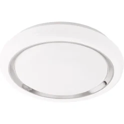LED-plafondi Eglo Capasso, Ø340mm, valkoinen, kromi 96023