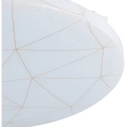 LED-Plafondi Eglo Rende, 19.5W, Ø38cm, valkoinen/kulta