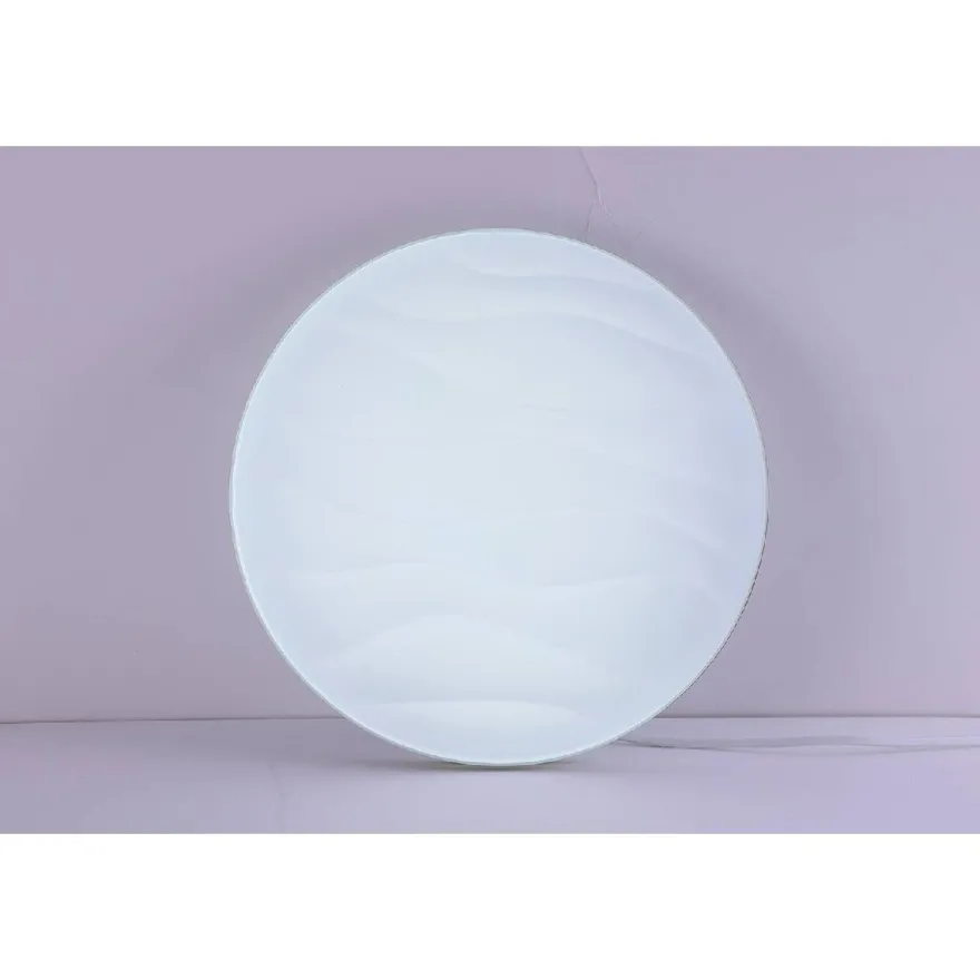 LED-plafondi Polux Desert, Ø38cm, 24W, himmennettävä, valkoinen