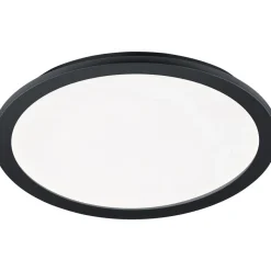 LED-plafondi Trio Camillus, 40cm, upotettava, mattamusta