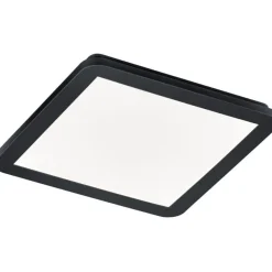 LED-plafondi Trio Camillus, 30x30 cm, mattamusta