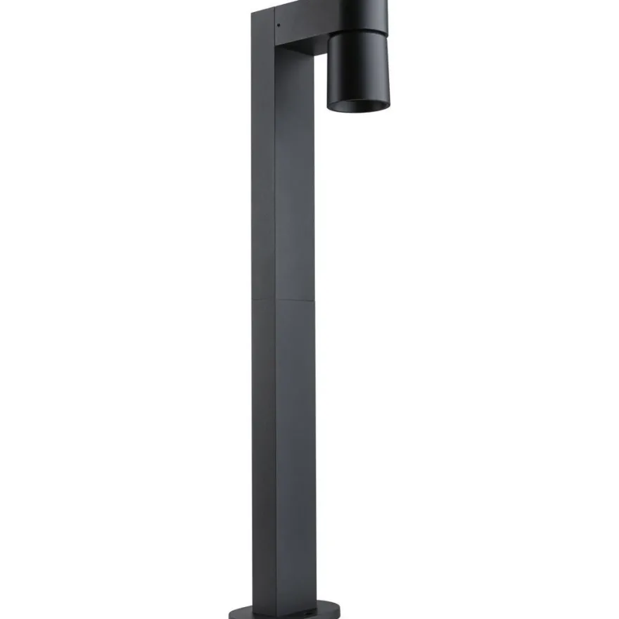 LED-pollarivalaisin Paulmann Kimu, IP44, 82.2cm, 2200K, antrasiitti