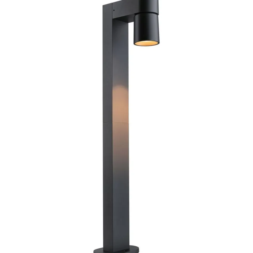 LED-pollarivalaisin Paulmann Kimu, IP44, 82.2cm, 2200K, antrasiitti