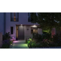 LED-pollarivalaisin Paulmann Plate, Smart Home Zigbee 3.0, IP44, 60cm, RGBW+, antrasiitti