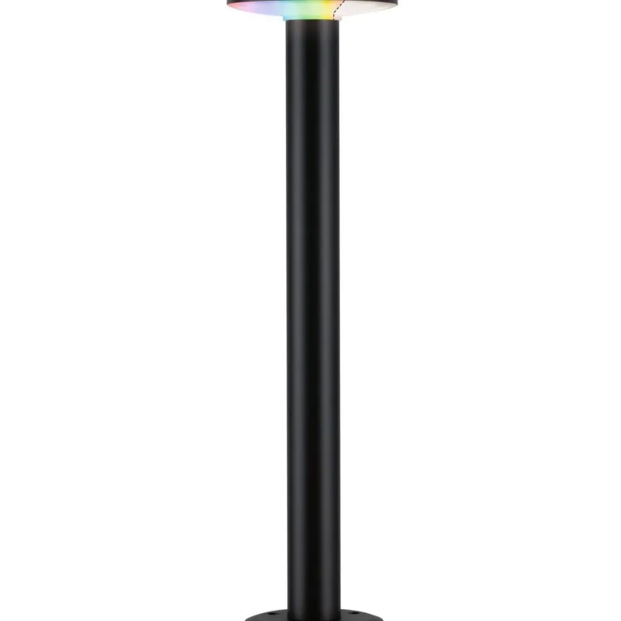 LED-pollarivalaisin Paulmann Plate, Smart Home Zigbee 3.0, IP44, 60cm, RGBW+, antrasiitti