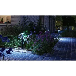 LED-pollarivalaisin Paulmann Plate, Smart Home Zigbee 3.0, IP44, 60cm, RGBW+, antrasiitti