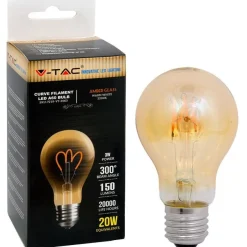 LED-polttimo V-TAC 3W E27 2200 K, 150 lm, A60, meripihka