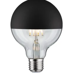 LED-pääpeililamppu Paulmann Modern Classic Edition Globe, E27, G95, 600lm, 6.5W, 2700K, himmennettävä, mattamusta