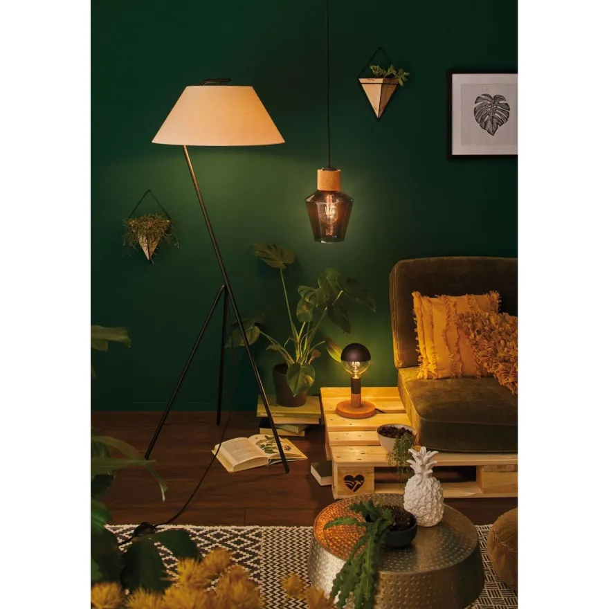 LED-pääpeililamppu Paulmann Modern Classic Edition Globe, E27, G95, 600lm, 6.5W, 2700K, himmennettävä, mattamusta