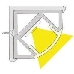 LED-profiili Limente LED-Corner 20 CCT, 2700-6000K, 2m, 19W, musta