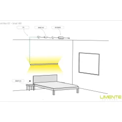 LED-profiili Limente LED-Duo 40 CCT, 2700-6000K, 4m, 29W, musta