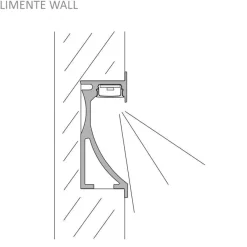 LED-profiili Limente LED-Wall 40 CCT, 2700-6000K, 4m, 29W, alumiini