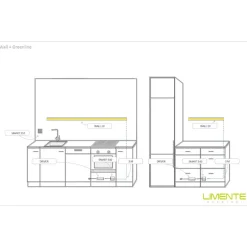 LED-profiili Limente LED-Wall 40 CCT, 2700-6000K, 4m, 29W, alumiini