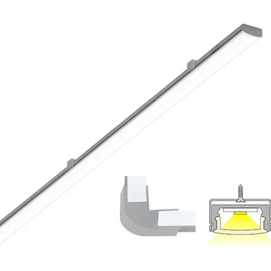 LED-profiili Limente Linea DOB 24V, eri vaihtoehtoja