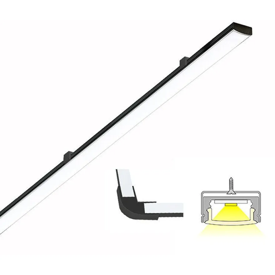 LED-profiili Limente Linea DOB 24V, eri vaihtoehtoja