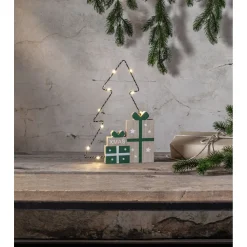 LED-pöytäkoriste Star Trading Jolly kuusi 27.5cm, vihreä