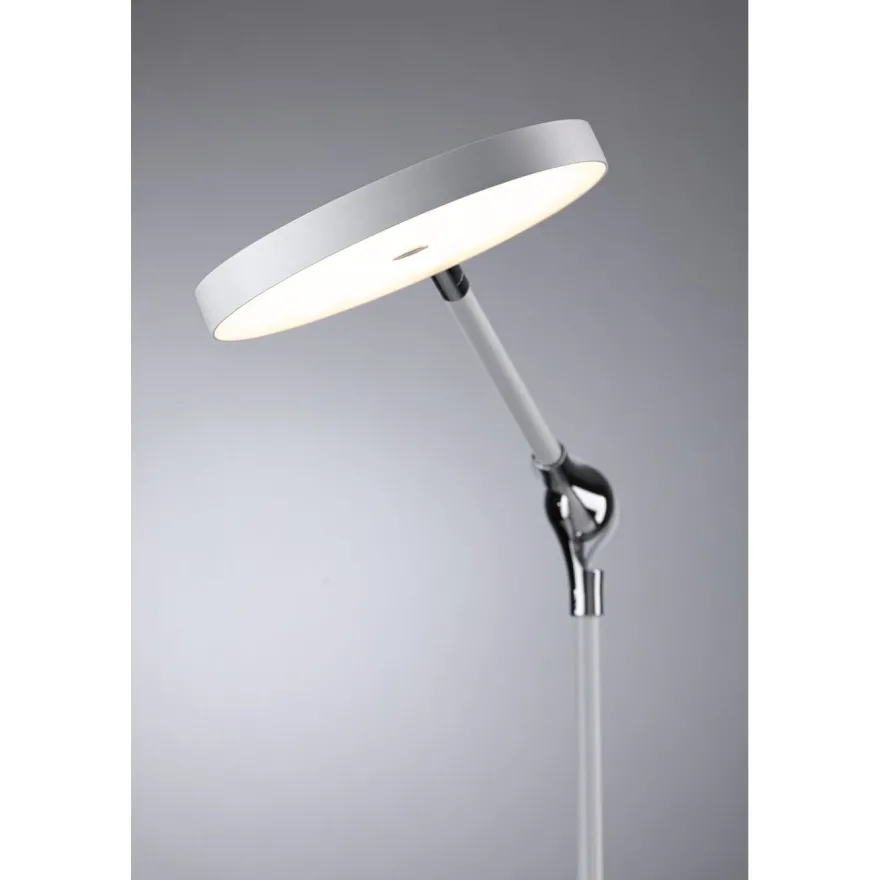 LED-pöytävalaisin Paulmann Numis Qi, 1000lm, 11W, himmennettävä, säädettävä värilämpötila, valkoinen