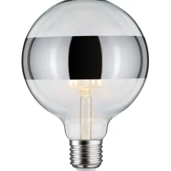 LED-rengaspeililamppu Paulmann Modern Classic Edition Globe, E27, 640lm, 6.5W, 2700K, himmennettävä, hopea