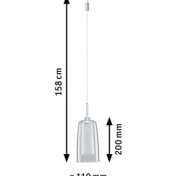 LED-Riippuvalaisin kiskoon Paulmann URail Arido, kirkas