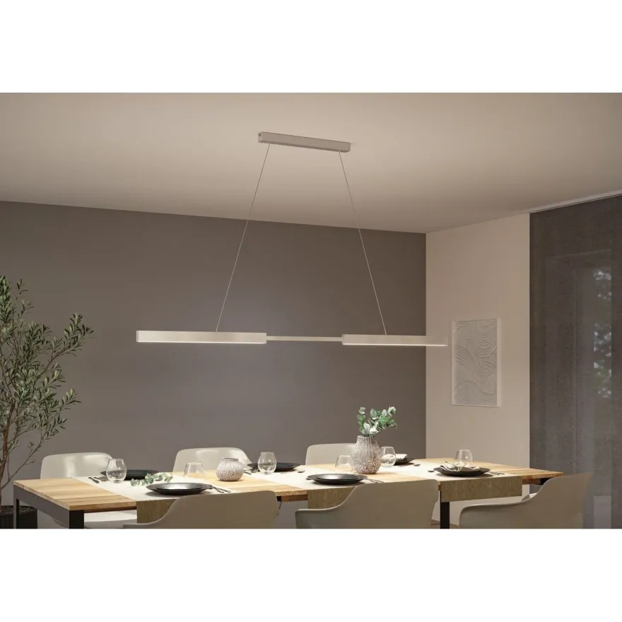 LED-riippuvalaisin Paulmann Aptare säädettävä leveys ja korkeus 2700K 2050lm/2050lm 2x16.5/16.5W liikeohjattava himmennettävä