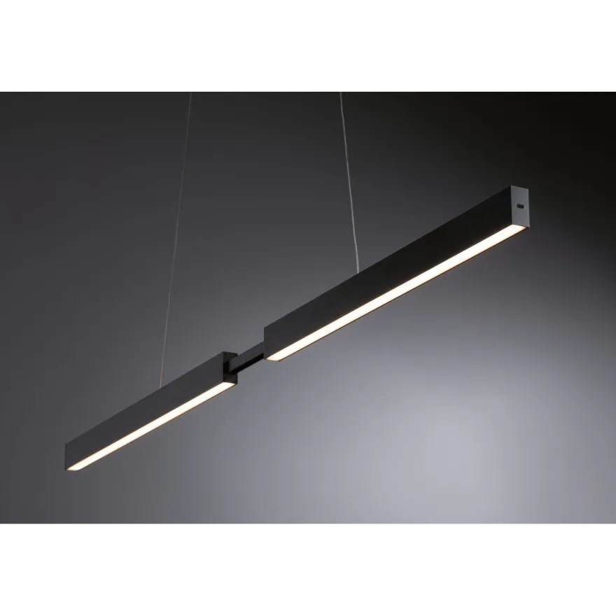 LED-riippuvalaisin Paulmann Aptare säädettävä leveys ja korkeus 2700K 2050lm/2050lm 2x16.5/16.5W liikeohjattava himmennettävä