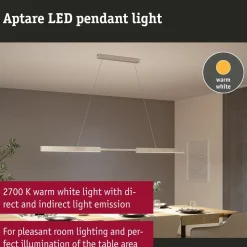 LED-riippuvalaisin Paulmann Aptare säädettävä leveys ja korkeus 2700K 2050lm/2050lm 2x16.5/16.5W liikeohjattava himmennettävä