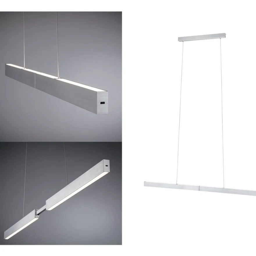 LED-riippuvalaisin Paulmann Aptare säädettävä leveys ja korkeus 2700K 2050lm/2050lm 2x16.5/16.5W liikeohjattava himmennettävä