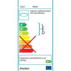 LED-seinä-/kattovalaisin Eglo Mosiano, kromi