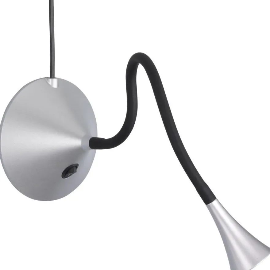 LED-seinä/pöytävalaisin Trio Viper LED 3W, IP20, Ø135x318 mm, hopea