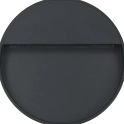 Led-seinävalaisimet ulkotiloihin 2 kpl 3 w musta pyöreä