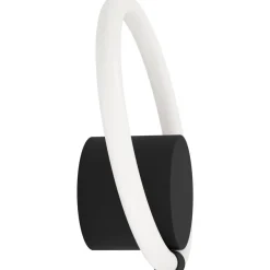 LED-Seinävalaisin Eglo Caranacoa, 11.5W, Ø26cm, musta/valkoinen
