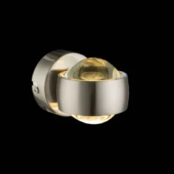 LED-seinävalaisin Globo Randi, 2x3W, matta nikkeli