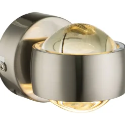 LED-seinävalaisin Globo Randi, 2x3W, matta nikkeli