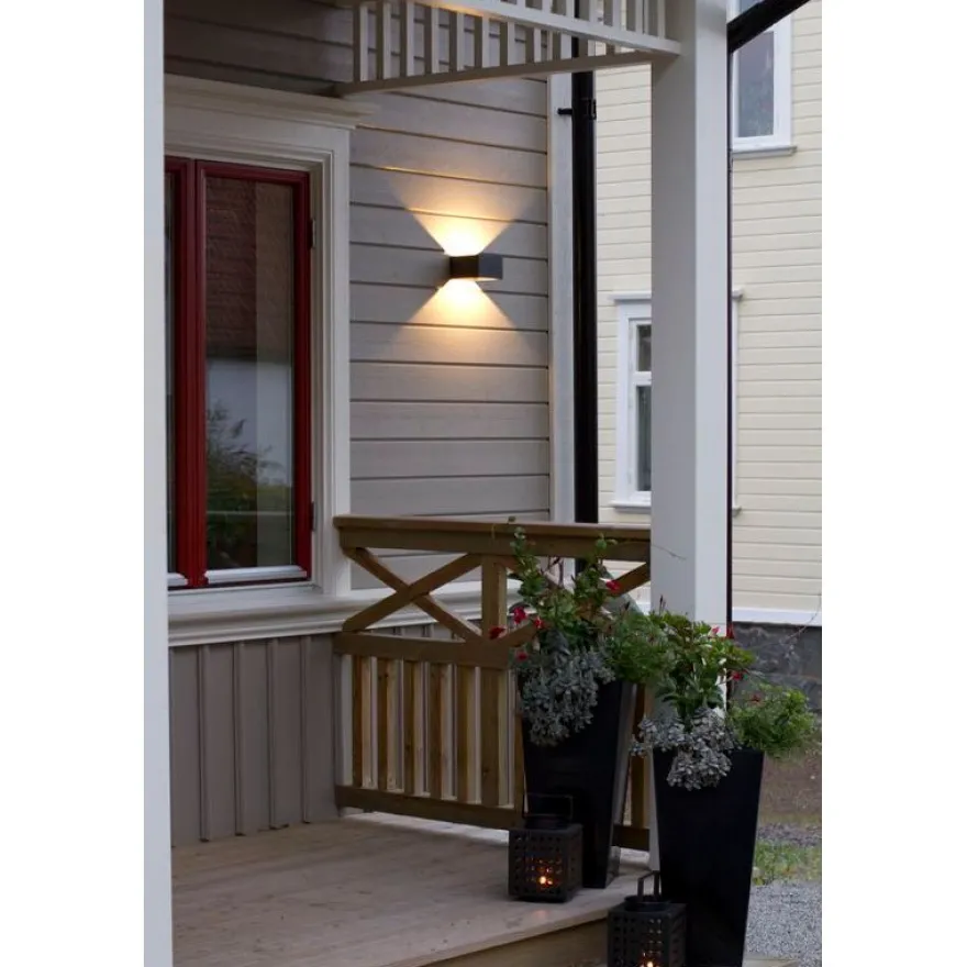 LED-seinävalaisin Hide-a-lite Indicate Case Wall IP55 harmaa