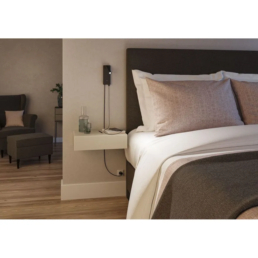 LED-seinävalaisin Paulmann Hulda, Hulda, USB C, 3000K, 130lm, 2.5W, himmennettävä, eri värejä