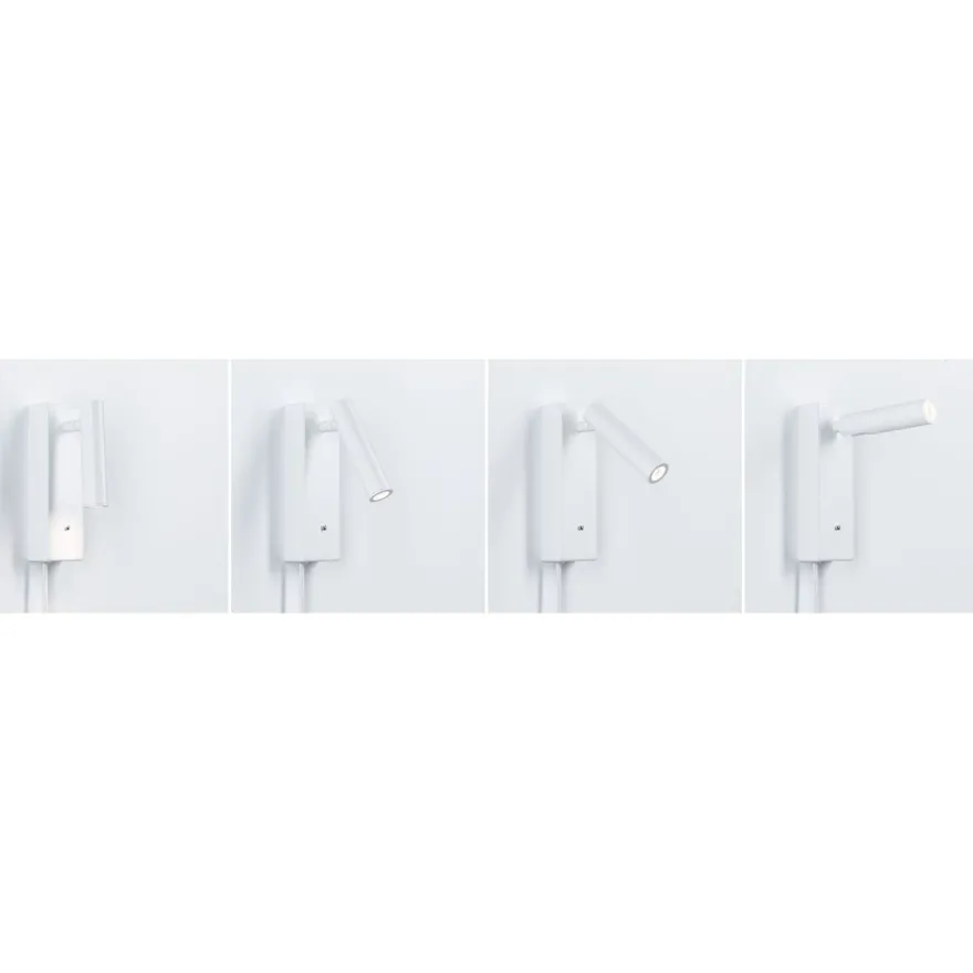 LED-seinävalaisin Paulmann Hulda, Hulda, USB C, 3000K, 130lm, 2.5W, himmennettävä, eri värejä