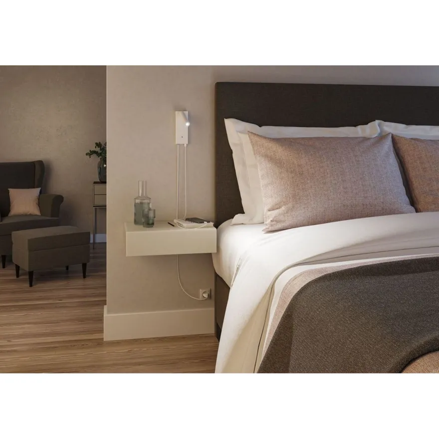 LED-seinävalaisin Paulmann Hulda, Hulda, USB C, 3000K, 130lm, 2.5W, himmennettävä, eri värejä