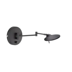 LED-seinävalaisin Trio Kazan Ø140x550 mm mattamusta