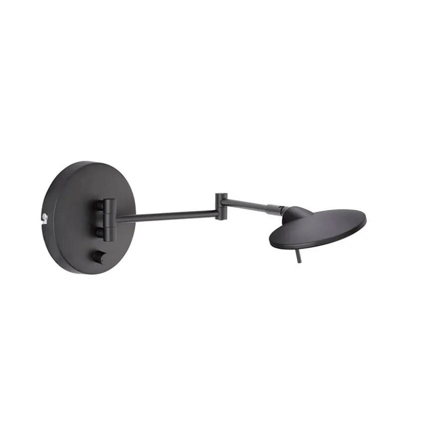 LED-seinävalaisin Trio Kazan Ø140x550 mm mattamusta