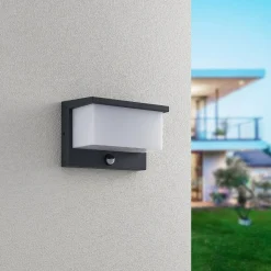 LED-seinävalaisin Trio Nestos, liiketunnistin, antrasiitti