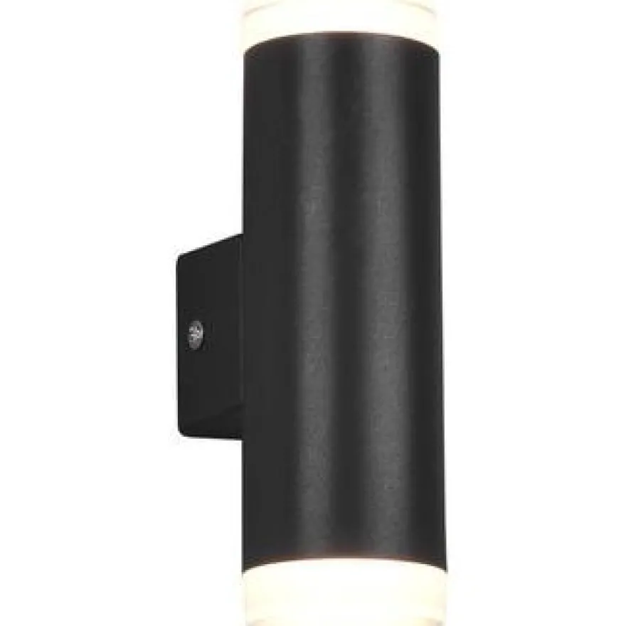 LED-seinävalaisin Trio Ray H2O, 2-osainen, IP44, 3000K, mattamusta