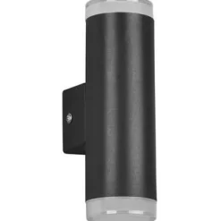 LED-seinävalaisin Trio Ray H2O, 2-osainen, IP44, 3000K, mattamusta